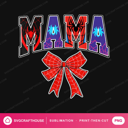 Mama Coquette Bow PNG | Sublimation Design — Single Design mockup 1