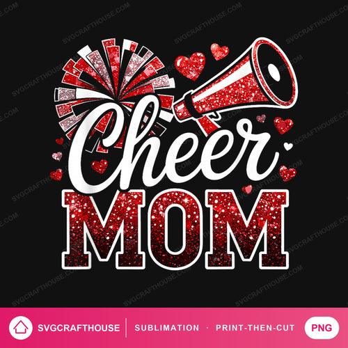 Cheer Mom PNG | Sublimation Design — Single Design mockup 1