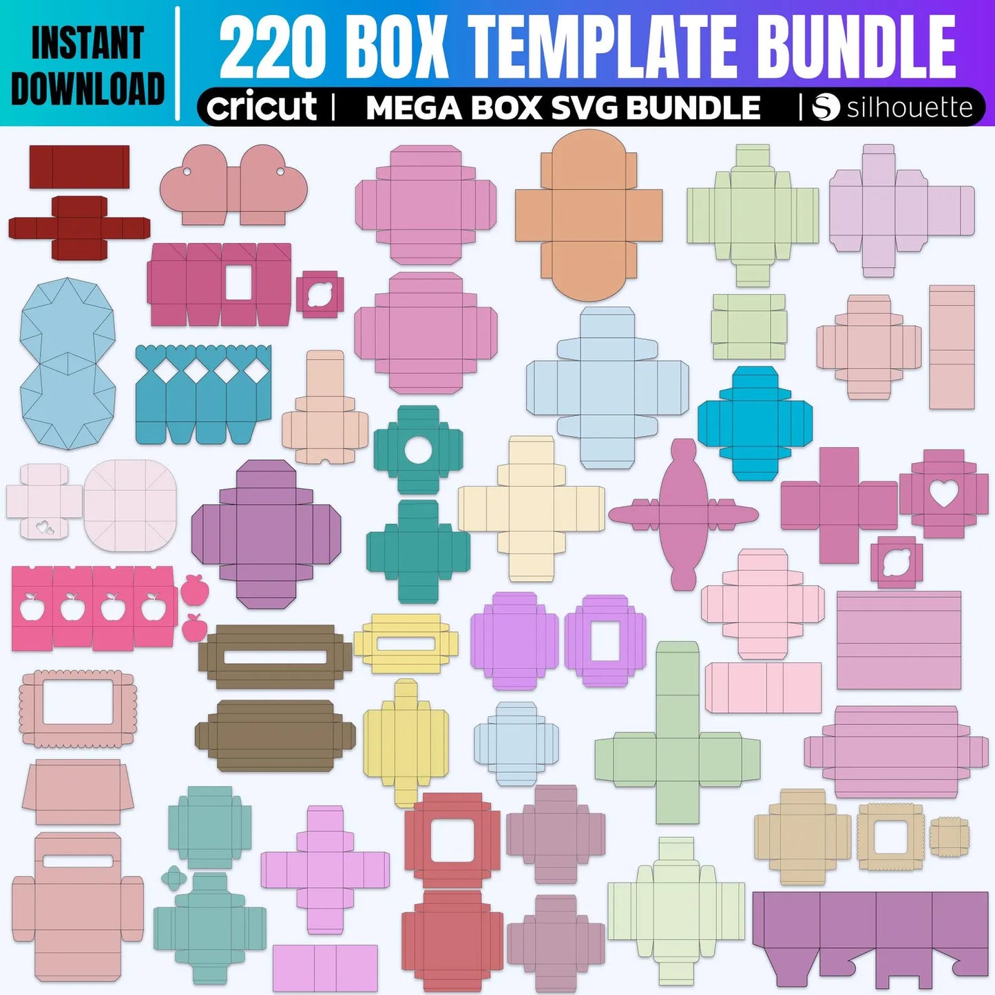 220 Box Template Bundle